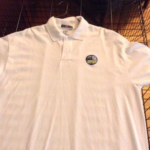 White New York Lottery Polo Shirt